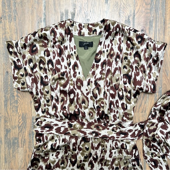 J. Crew Cheetah Print Wrap Dress - Picture 7 of 8